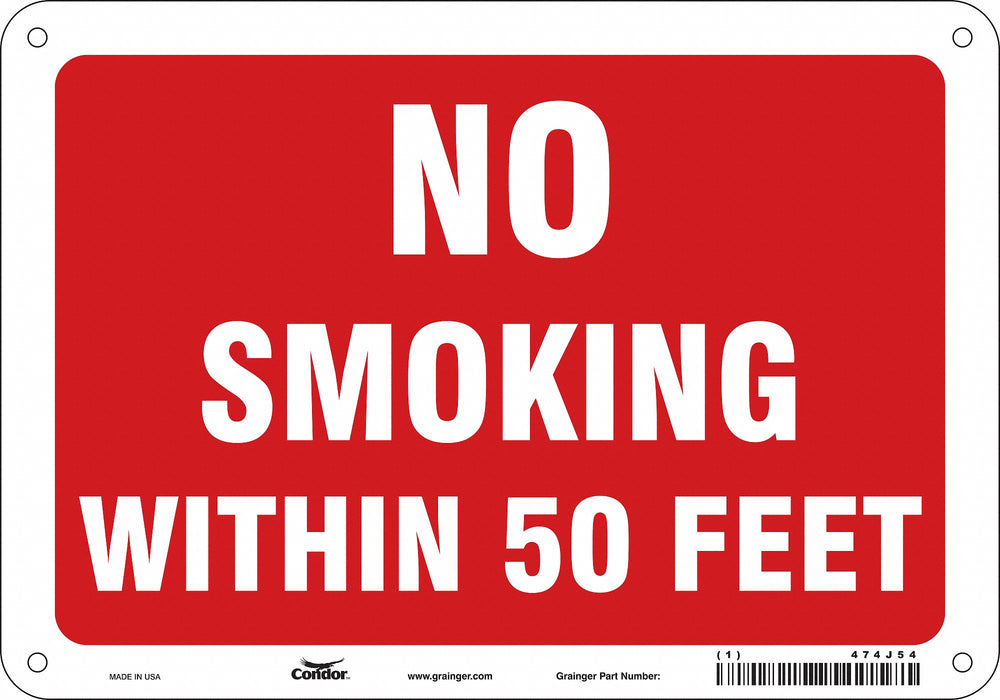 Safety Sign 7 in x 10 in Aluminum
