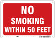 Safety Sign 7 in x 10 in Aluminum