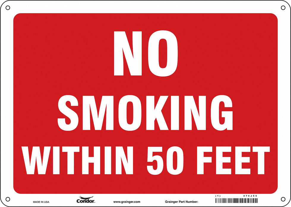 Safety Sign 10 inx14 in Aluminum