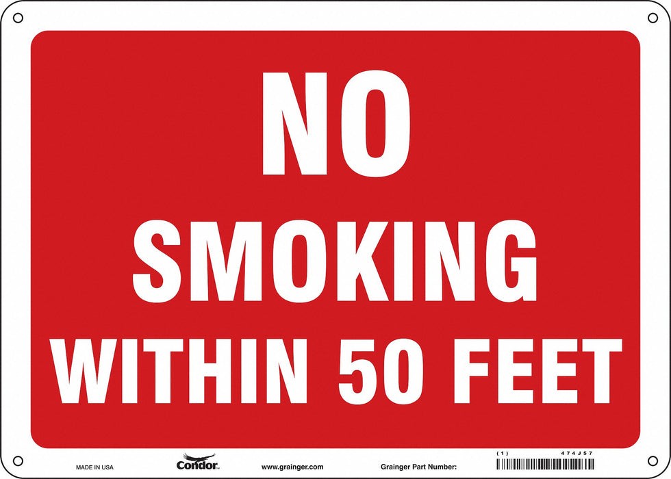 Safety Sign 10 inx14 in Polyethylene