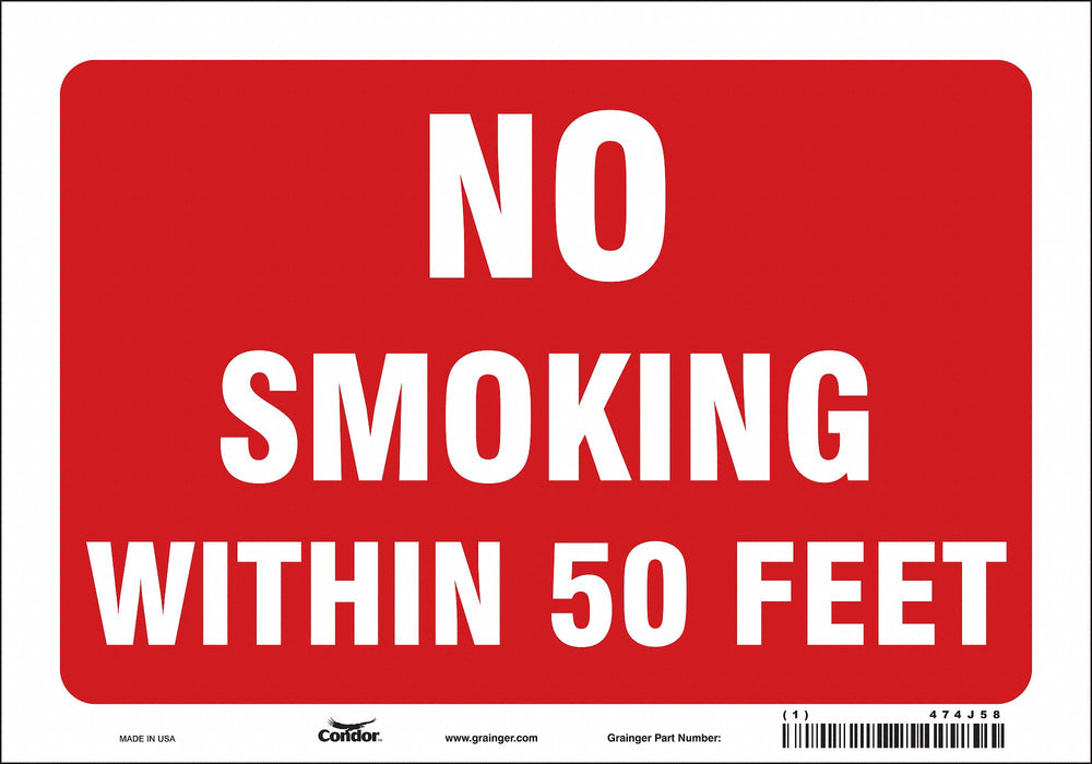 Safety Sign 7 inx10 in Vinyl