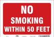 Safety Sign 7 inx10 in Vinyl