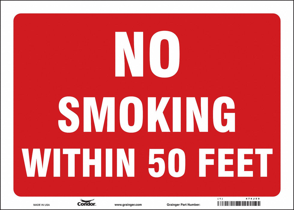 Safety Sign 10 in x 14 in Vinyl