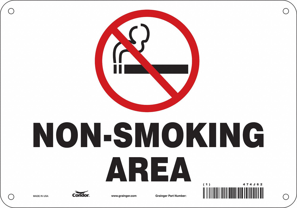 Safety Sign 7 inx10 in Polyethylene