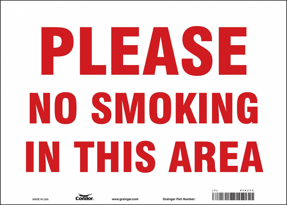 Safety Sign 10 in x 14 in Vinyl