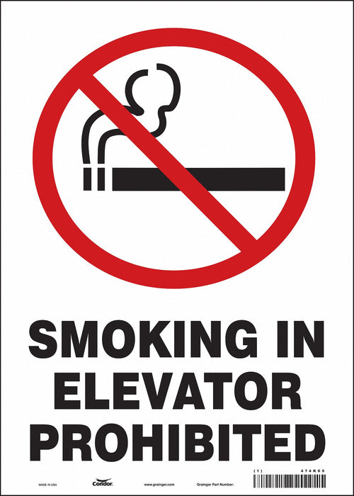 Safety Sign 14 in x 10 in Vinyl