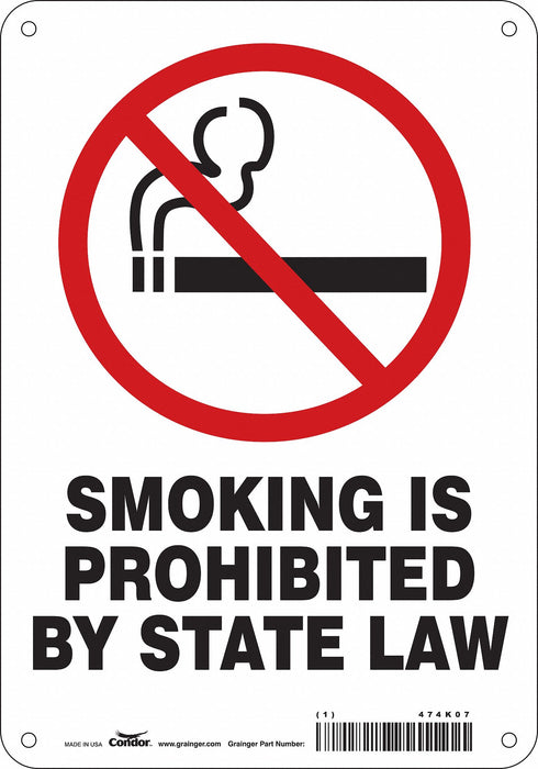 Safety Sign 10 in x 7 in Aluminum
