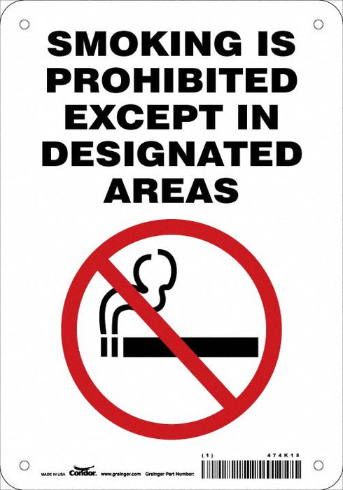 Safety Sign 10 inx7 in Aluminum