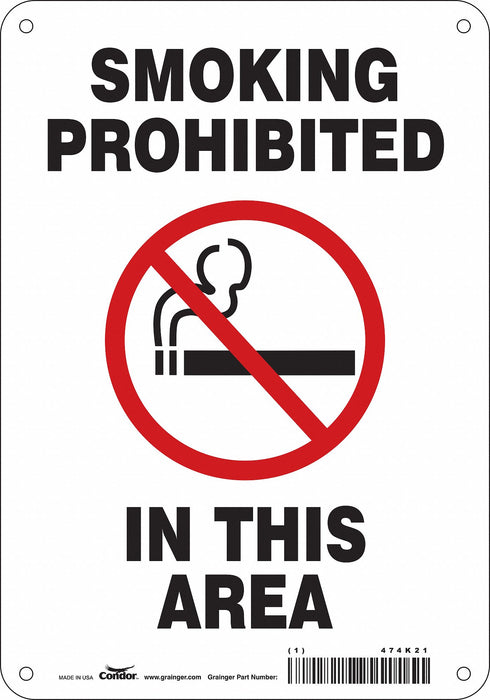 Safety Sign 10 inx7 in Aluminum