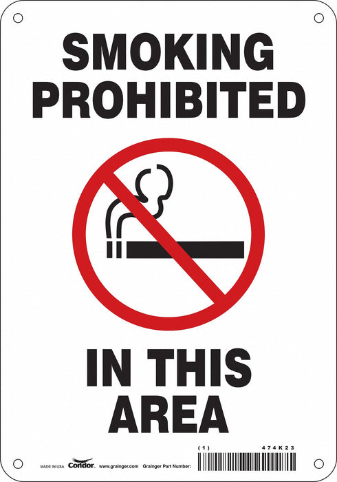 Safety Sign 10 in x 7 in Polyethylene