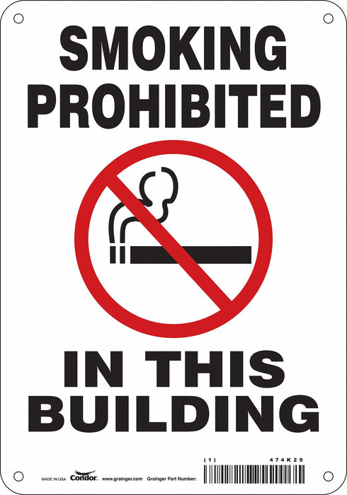 Safety Sign 10 in x 7 in Polyethylene