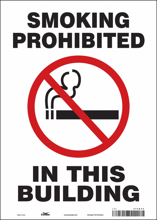 Safety Sign 14 in x 10 in Vinyl