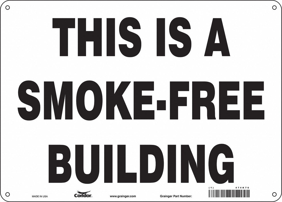 Safety Sign 10 in x 14 in Aluminum