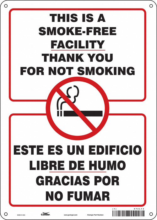 Safety Sign 14 inx10 in Polyethylene