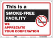 Safety Sign 10 in x 14 in Aluminum