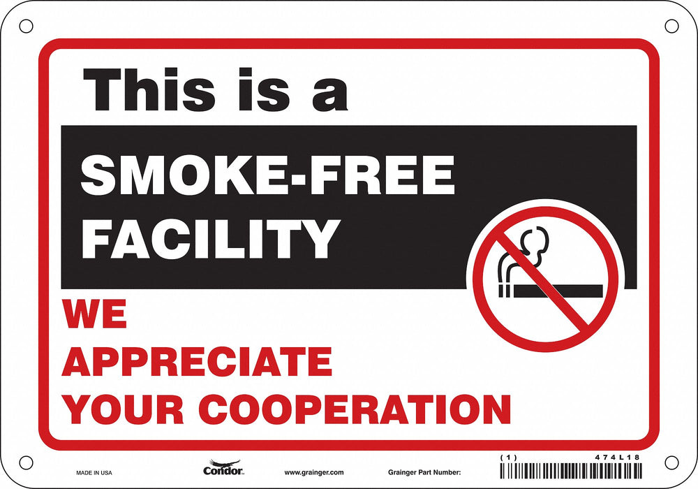 Safety Sign 7 in x 10 in Polyethylene