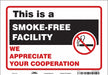 Safety Sign 7 inx10 in Vinyl