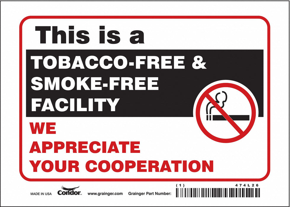 K1243 Safety Sign 5 inx7 in Vinyl