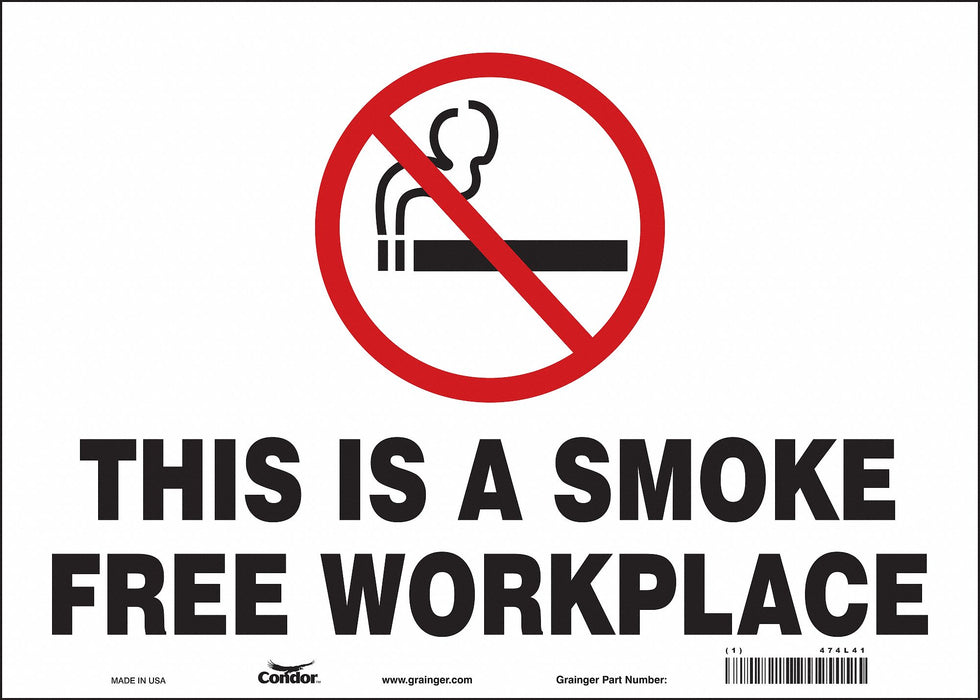 Safety Sign 10 in x 14 in Vinyl