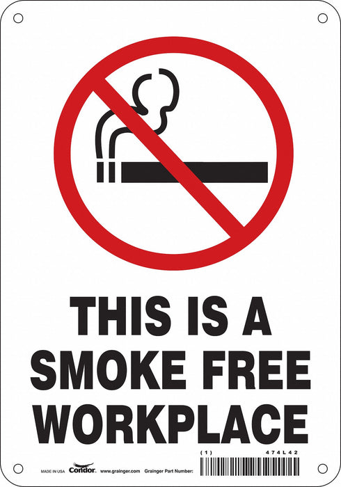 Safety Sign 10 in x 7 in Aluminum