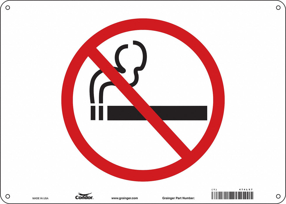 Safety Sign 10 in x 14 in Polyethylene