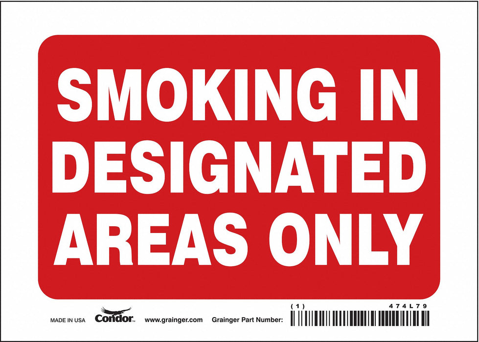 J7032 Safety Sign 5 in x 7 in Vinyl