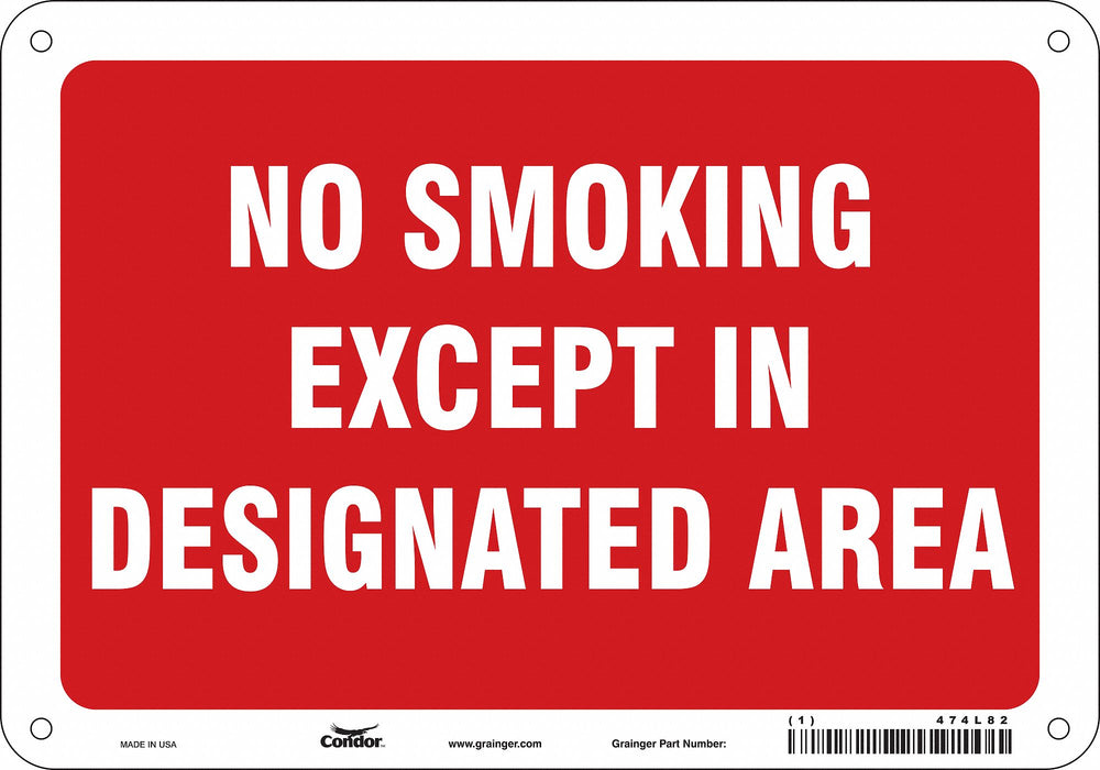 Safety Sign 7 in x 10 in Aluminum