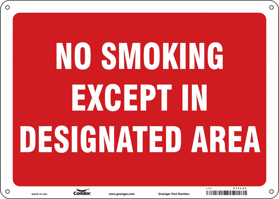 Safety Sign 10 inx14 in Aluminum