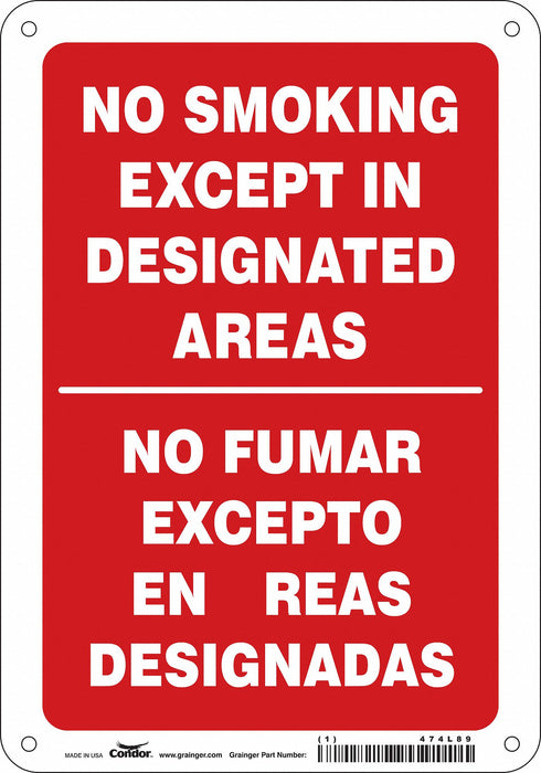 Safety Sign 10 inx7 in Aluminum