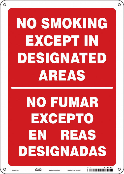 Safety Sign 14 in x 10 in Polyethylene