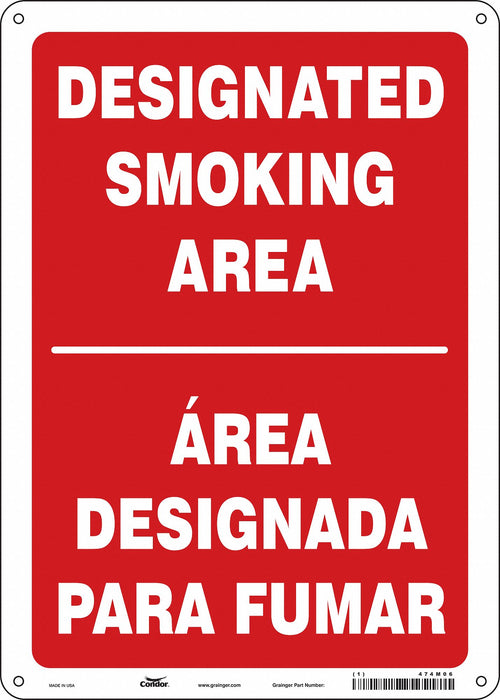 Safety Sign 14 inx10 in Aluminum
