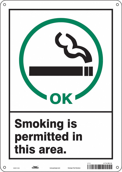 Safety Sign 14 inx10 in Aluminum