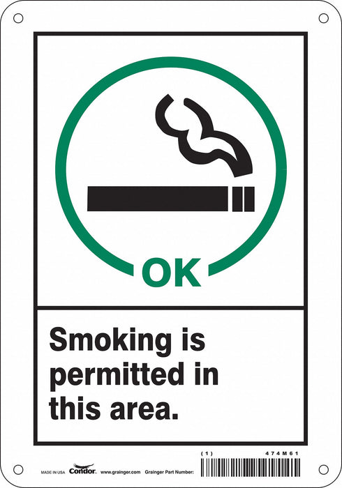 Safety Sign 10 in x 7 in Polyethylene