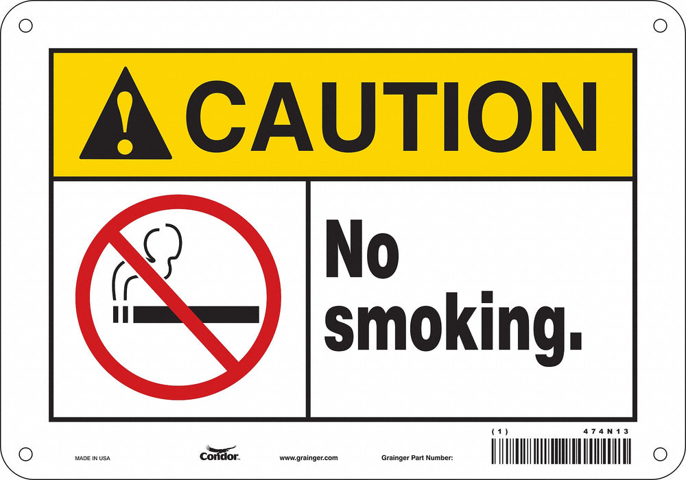 K1266 Safety Sign 7 inx10 in Polyethylene