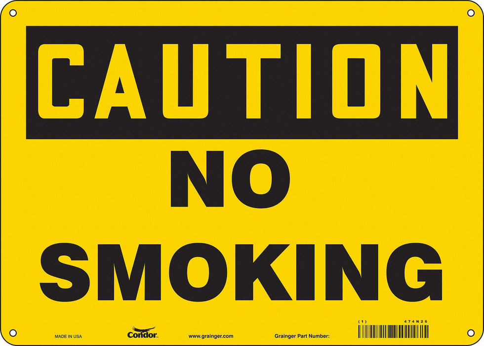 Safety Sign 10 inx14 in Polyethylene