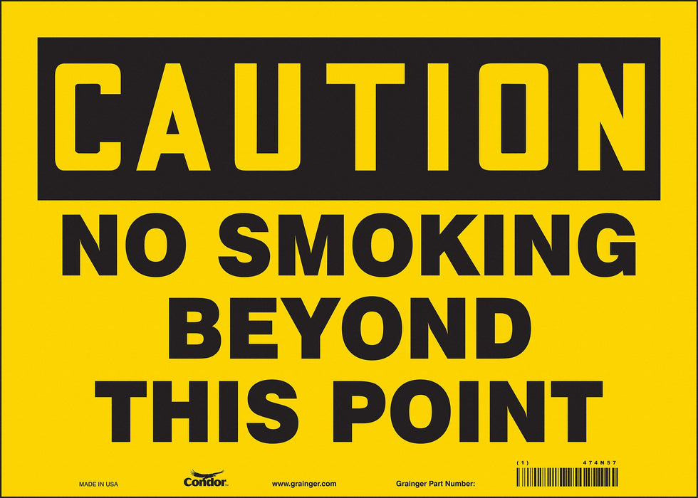 Safety Sign 10 in x 14 in Vinyl