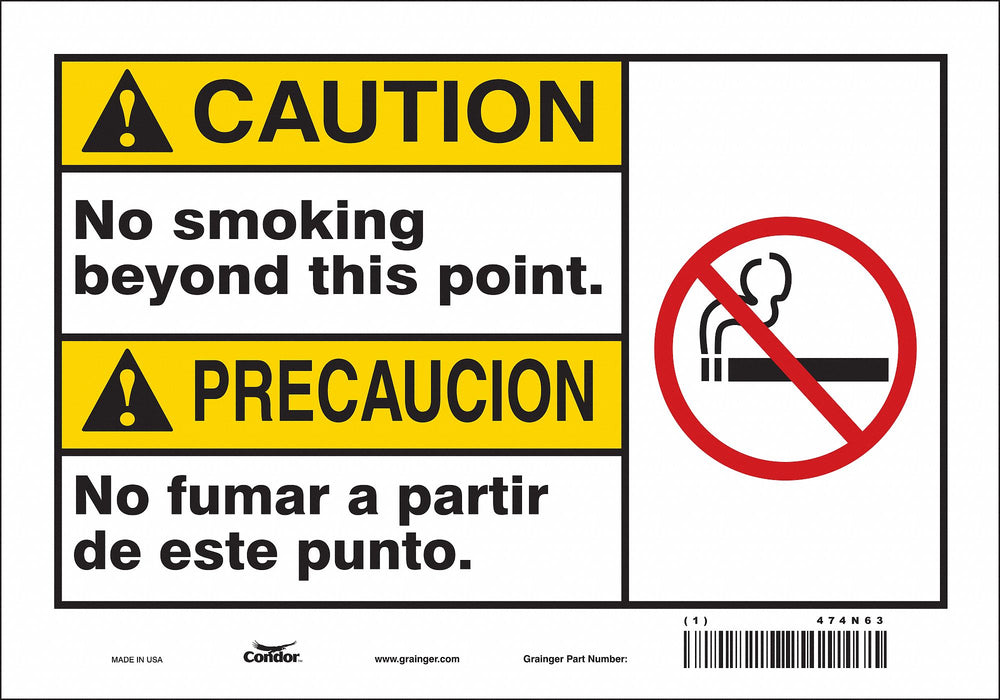 Safety Sign 7 inx10 in Vinyl