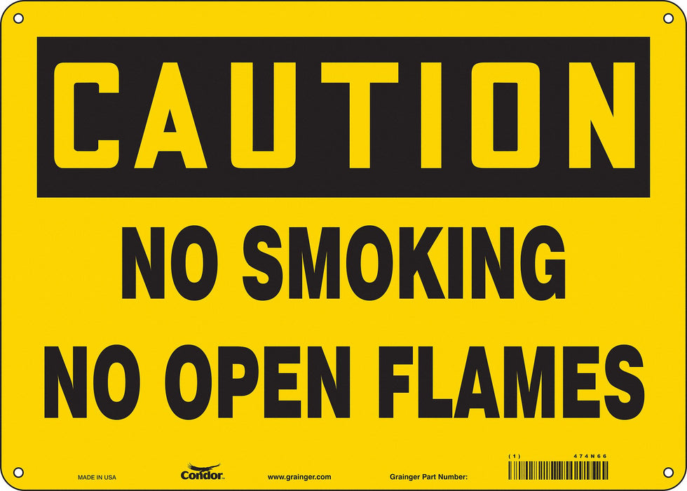 Safety Sign 10 in x 14 in Aluminum