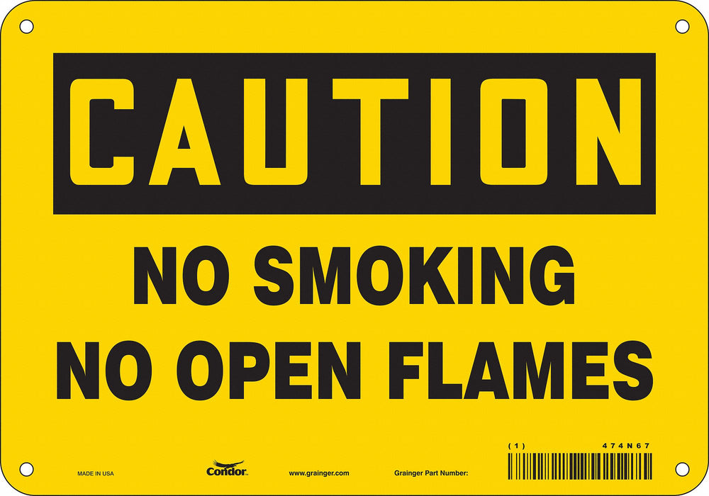 Safety Sign 7 in x 10 in Polyethylene