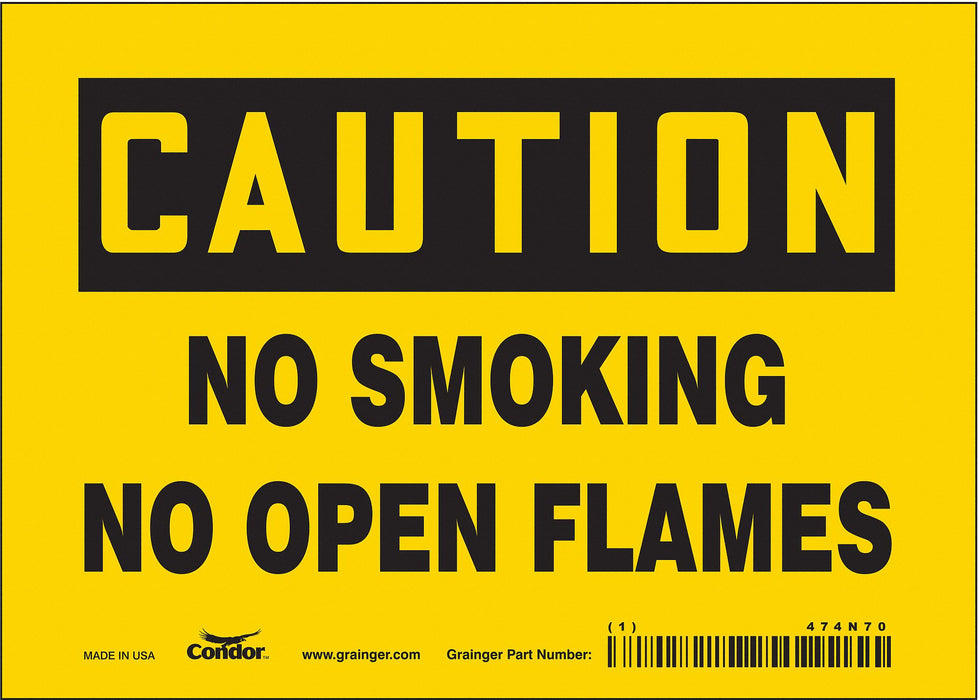 Safety Sign 5 inx7 in Vinyl