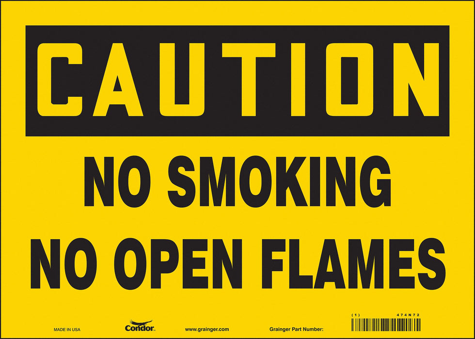 Safety Sign 10 in x 14 in Vinyl