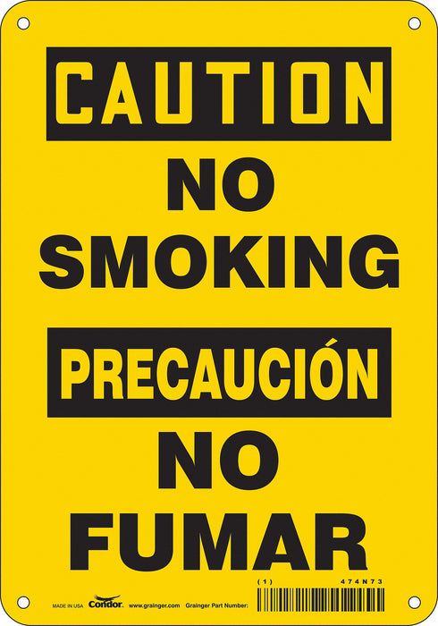 Safety Sign 10 in x 7 in Aluminum