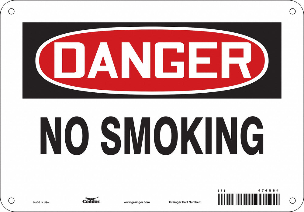 J6937 Safety Sign 14 inx10 in Glow Vinyl