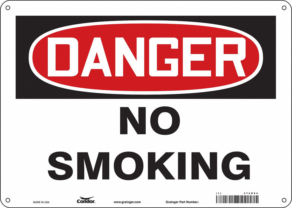 J6937 Safety Sign 10 inx14 in Vinyl