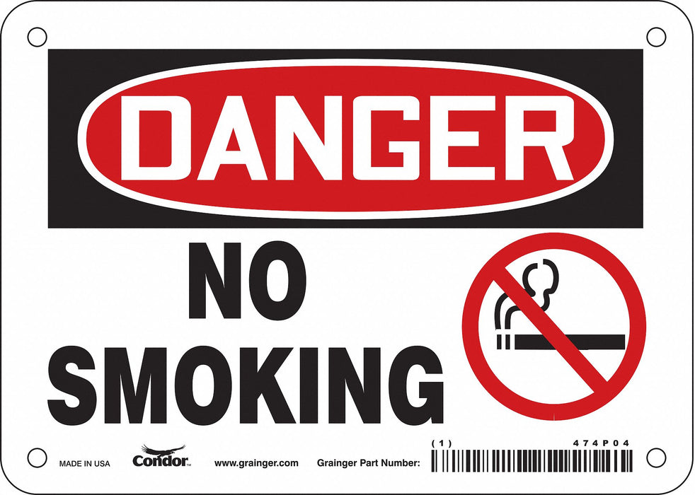 Safety Sign 5 in x 7 in Vinyl