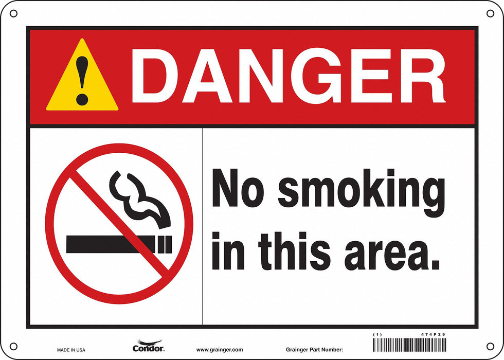 Safety Sign 10 inx14 in Vinyl