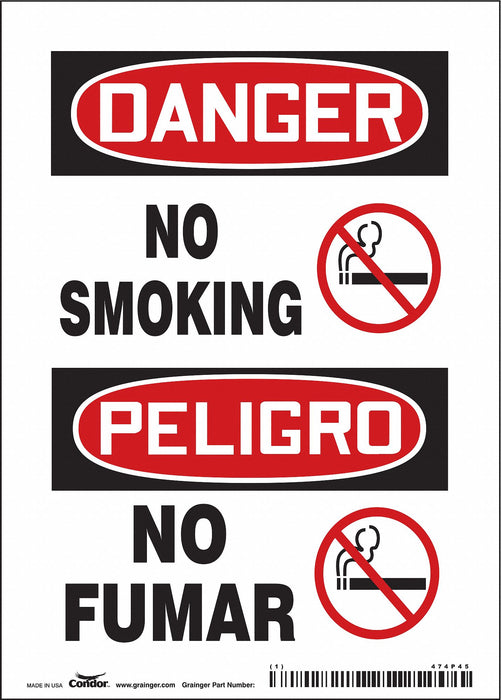 J6938 Safety Sign 7 in x 5 in Vinyl