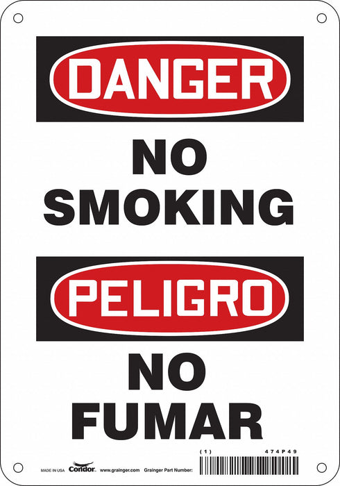 Safety Sign 10 in x 7 in Aluminum
