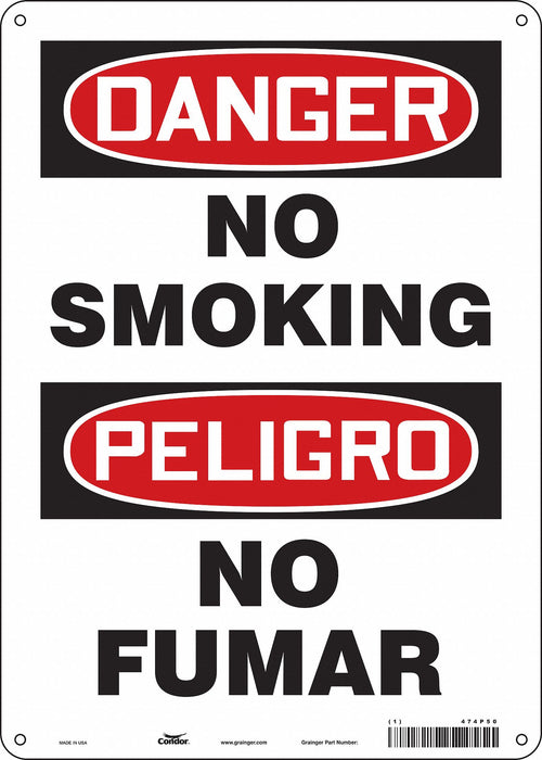 Safety Sign 14 in x 10 in Polyethylene