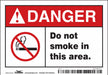 Safety Sign 3.5in x 5in Vinyl